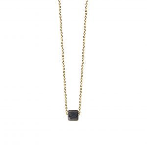 SILVER BLUE MINIMAL NECKLACE