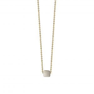 WHITE MINIMAL NECKLACE